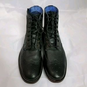 Ted Baker Sealls Black Men's Wingtip Ankle Boots. 